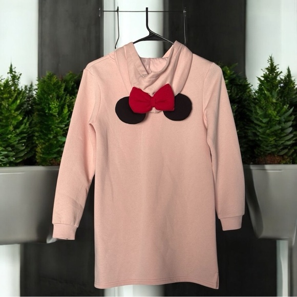 H&M Disney Minnie Mouse Pink Kids Hoodie Size 8-10Y - Picture 2 of 6